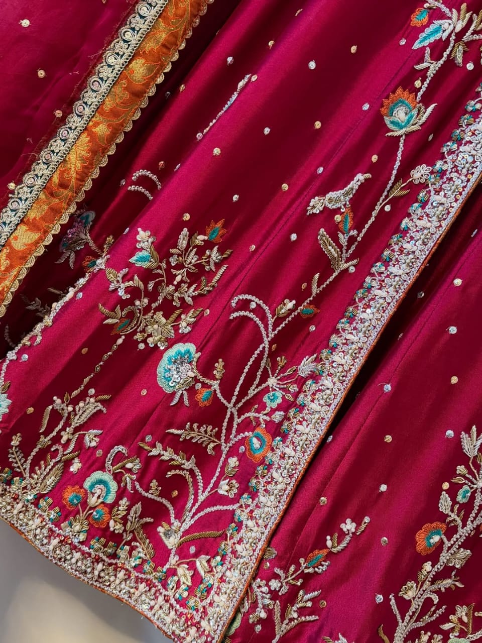 Angrakha Style Maxi in Pure Sheesha Silk - Image 3